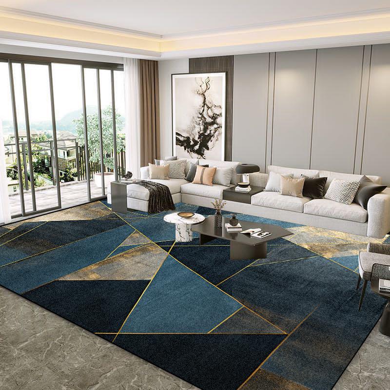Скандинавская мода Геометрические ковры для гостиной Легкая роскошь Украшение большой площади Ковер для диванной зоны Гардеробная Спальня Нескользящий коврик