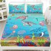 Ocean Turtle Pattern Sheet Three-Piece Digital Printing Bedding Sheet Three-Piece Children Adult