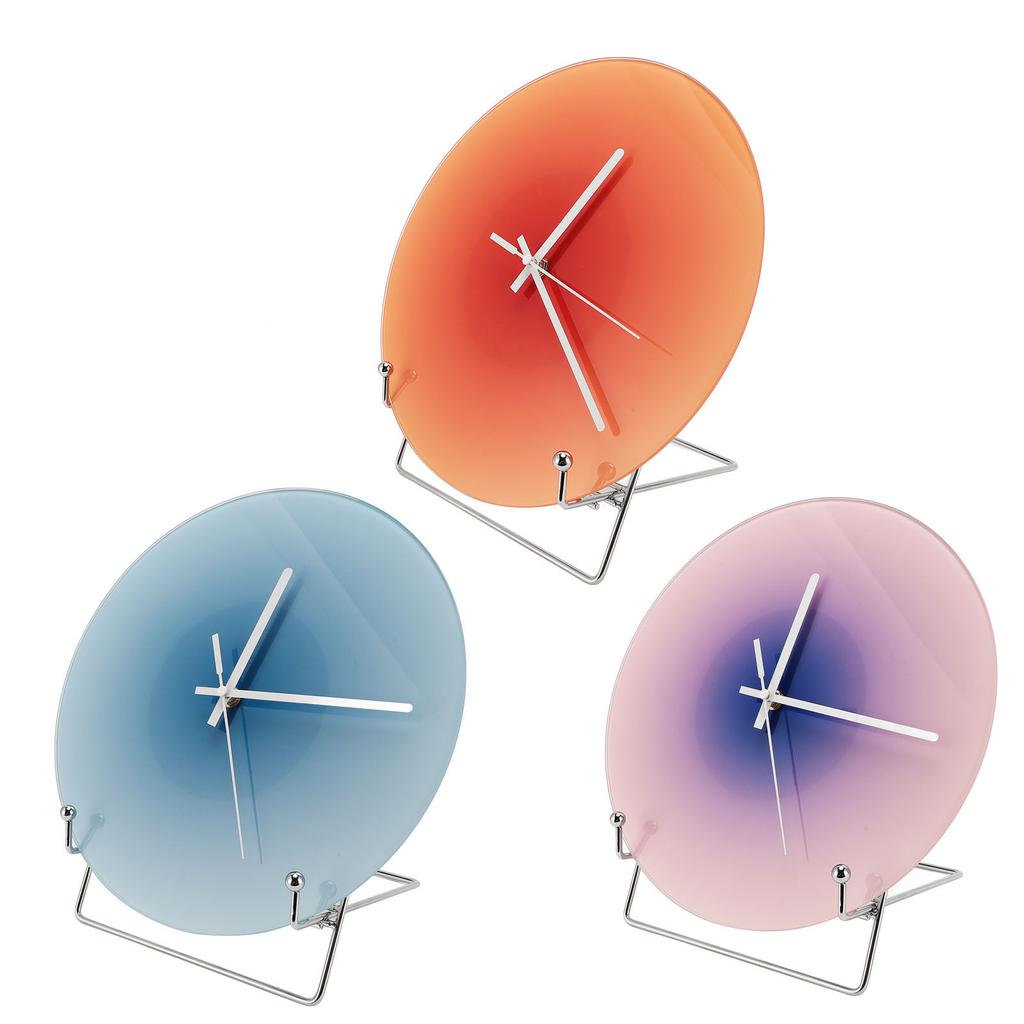 Кварцевые настенные часы 12 дюймов на батарейках Стеклянные Бесшумные Круглые настенные часы для гостиной кухни Cla