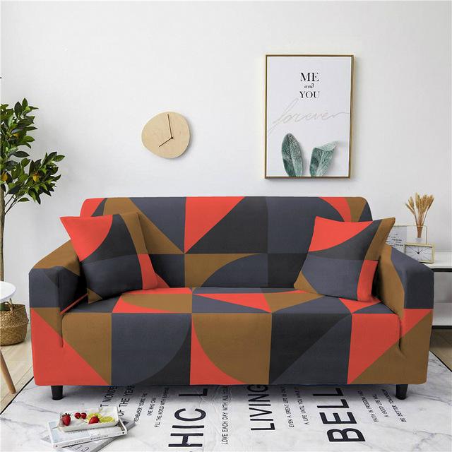 Чехол для дивана с геометрическим принтом, эластичный подлокотник, чехол для дивана, съемный моющийся домашний чехол для шезлонга «все включено», домашний декор