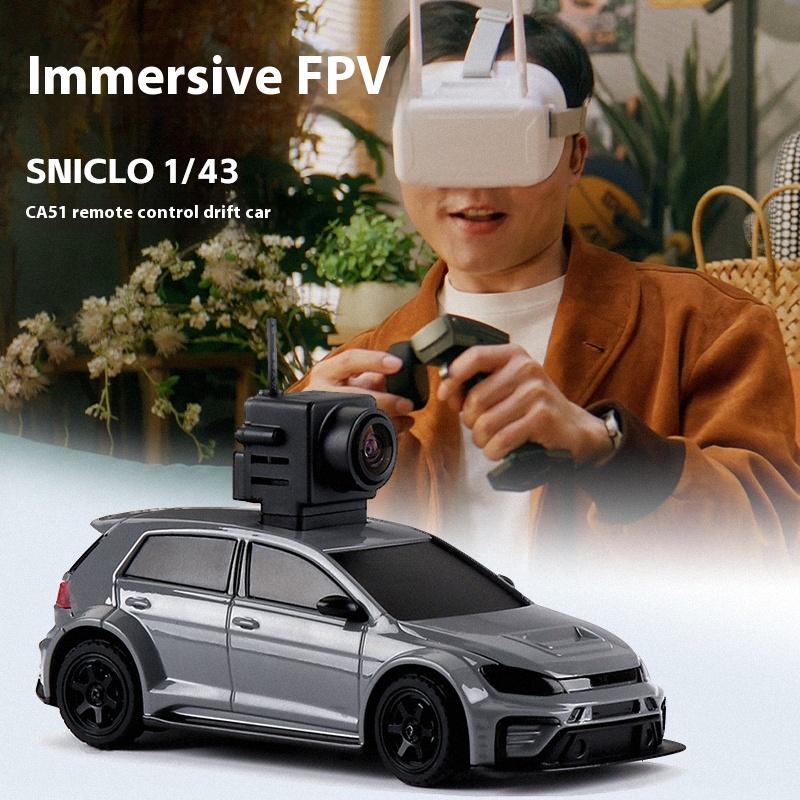 CA51 1/43 FPV 4WD вид от первого лица RC автомобиль 2.4GHz высокоскоростное управление с камерой гоночная игрушка для детей