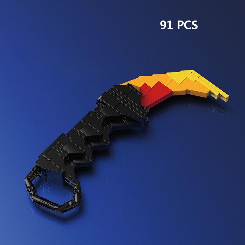 Военное оружие, нож, меч, модель, строительные блоки, кирпич, развивающие строительные игрушки для детей