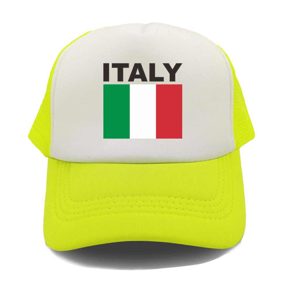 Italia Italy Italian Flag Trucker Cap Summer Unisex Cool Dad Hat Baseball Caps Unisex Outdoor Mesh Net Caps