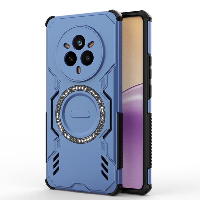KEYSION Полый чехол для отвода тепла для Realme 14 Pro+ 5G Магнитное охлаждение Ударопрочный чехол для телефона для OPPO Realme 14T 5G 14 5G