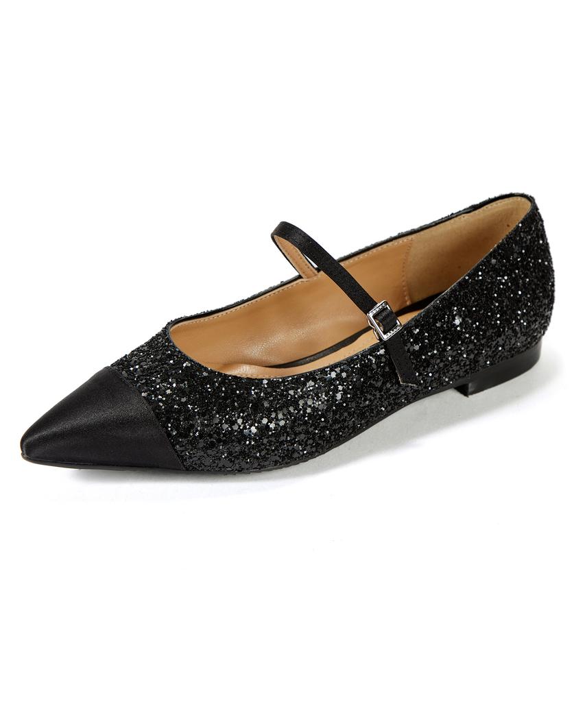 Briana Glitter Mary Jane [Black]