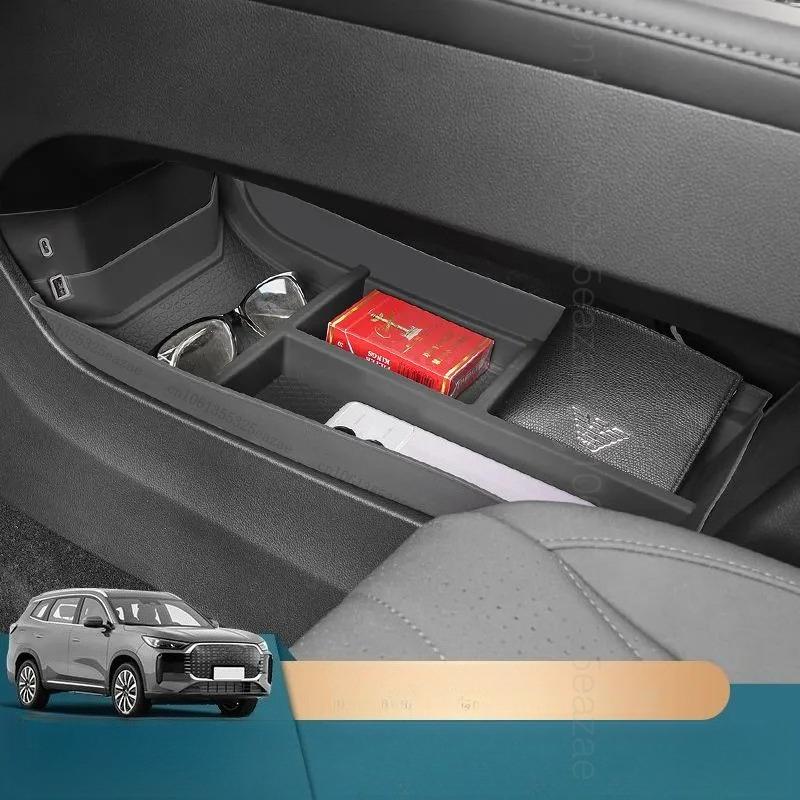 For Chery EBRO S800 Tiggo 8 PRO PHEV Car Center Console Under Storage Box TPE Sorting and Finishing Board Interior Accessories