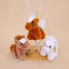 Милый плюшевый брелок в виде лошадки Китайский Новый год 2026 Подвеска на сумку Школьная сумка Брелок для пары на удачу Подарки на Праздник Весны