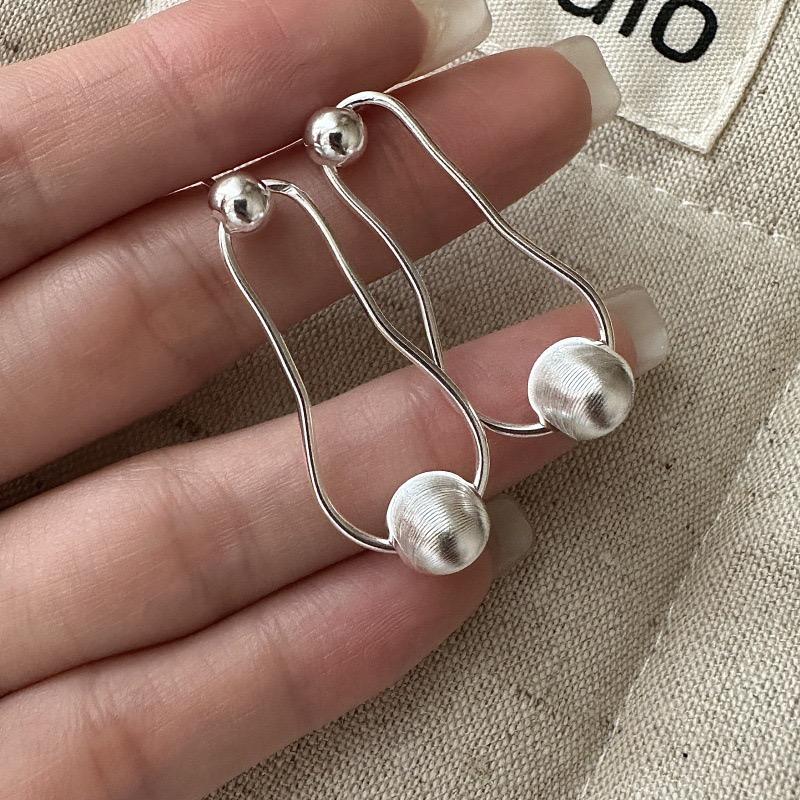 925 Sterling Silver Vintage Earrings For Women Trendy Simple Sparkling Clip Earring Jewelry Prevent Allergy Party Accessories
