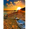 5D DIY Diamond Painting Sunset Mosaic Art Seaside Diamond Embroidery Landscape Picture of Rhinestones Handmade Gift