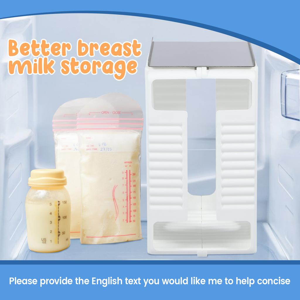 Breastmilk Storage Container Health Milk Freeze Organizer Breast Milk Storage Tower with Tray Reusable Breastfeeding Accessories