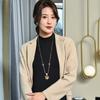 Rose Sweater Chain Long Versatile Autumn And Winter Hollow Rose Necklace Women'S Clothes Leaf Pendant