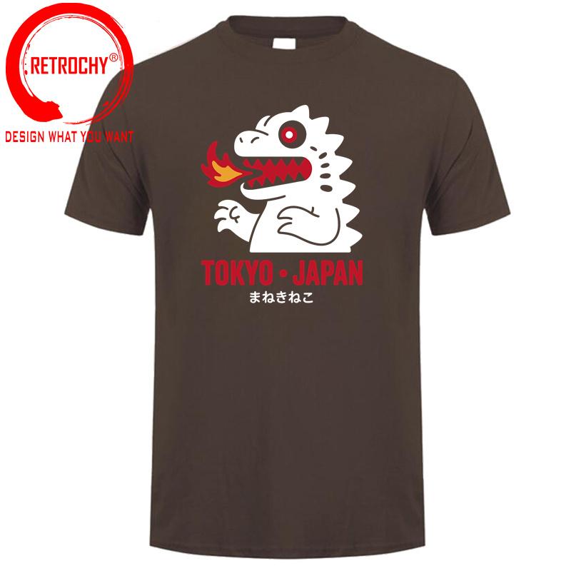 Japan Tokyo Dragon T Shirt Unisex Monster Dinosaur Tops Tees Tshirt Clothing Fashion Summer Clothing Tees Casual Unisexs Funny TShirt