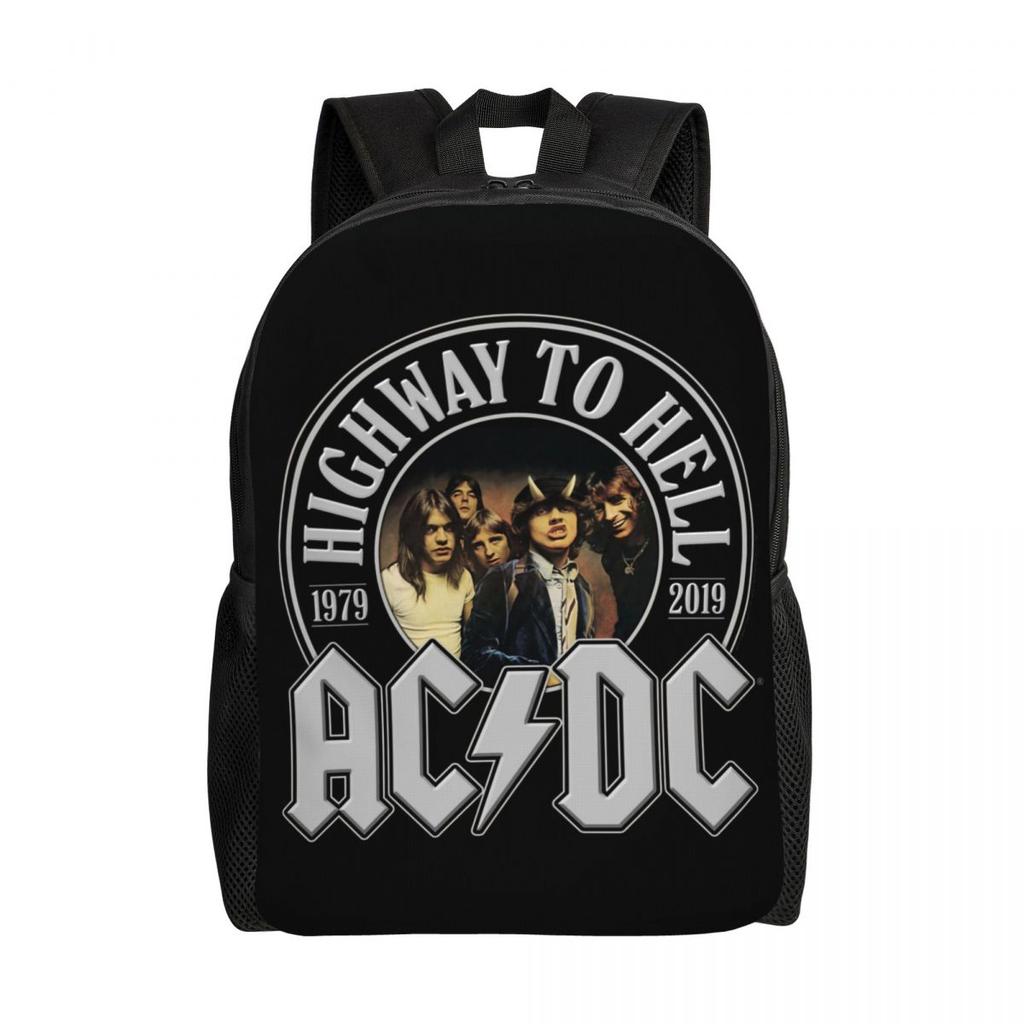 Рюкзаки Hells Bells AC DC для женщин и мужчин, водонепроницаемые, для колледжа, школы, винтажная рок-сумка с принтом, ранцы