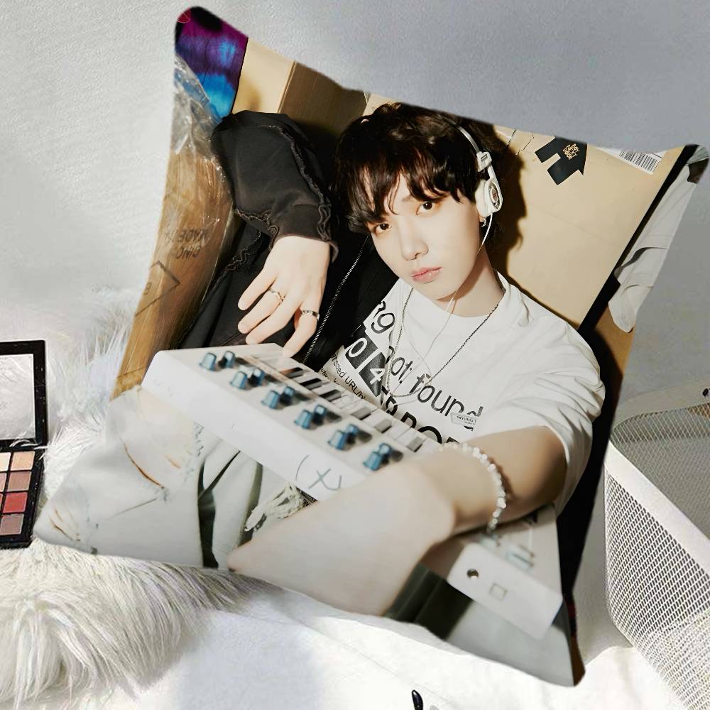 Myung Jaehyun Kpop Pillow Case Square Pillow Bedroom Sofa Leisure Comfort Cushion Car Home Decoration