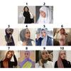 Big Size Muslim Headband Breathable Hijab Scarf Casual Islamic Scarves