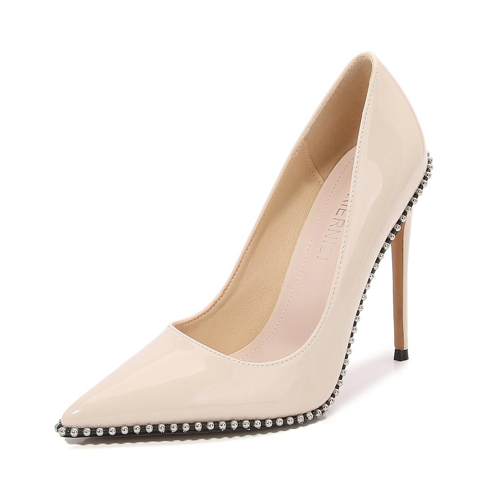 Сексуальные и тонкие туфли-лодочки на очень высоком тонком каблуке большого размера с острым носком