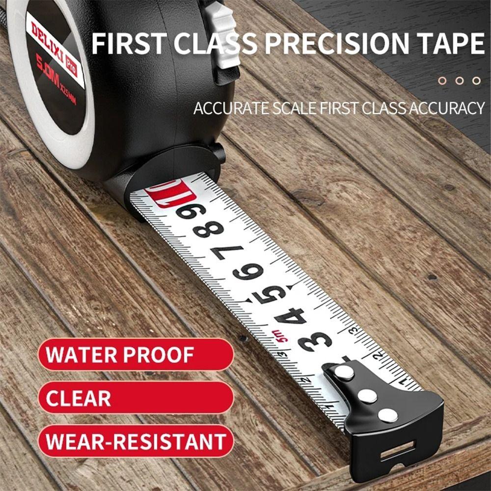 Высокоточная износостойкая утолщенная 3/5/7.5/10м измерительная стальная рулетка