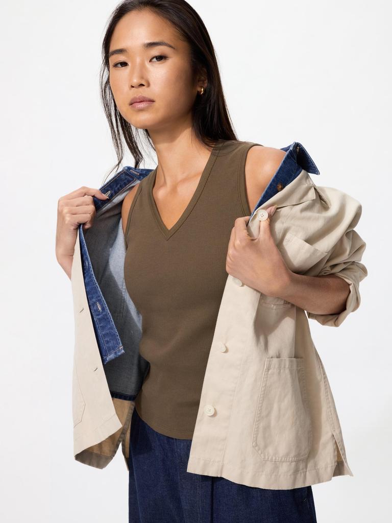 Uniqlo Японский топ-бра с V-образным вырезом