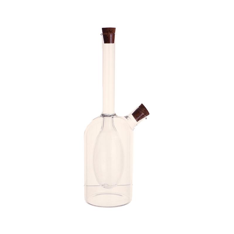 1 шт. 2-в-1 двухслойная бутылка, соус, масло, уксус, стеклянная бутылка, герметичные кухонные бутылки для хранения приправ, банки, кухонные инструменты