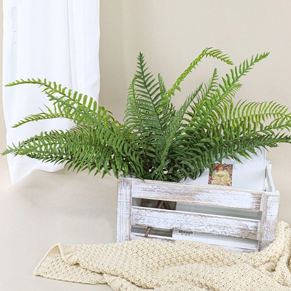Plastic Artificial Persian Ferns Plants Realistic Fake Plants  For Home Garden Decor