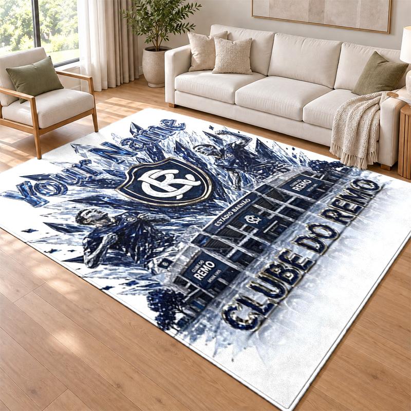 Clube do Remo Custom Name Personalized Rug Non‑Slip Doormat Floor Carpet Housewarming Birthday Gift for Family Friends