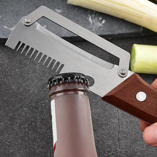 2Pcs Multifunctional Vegetable Ergonomic Peeler Peeler Stainless Wooden Handle Steel Blade Kitchen