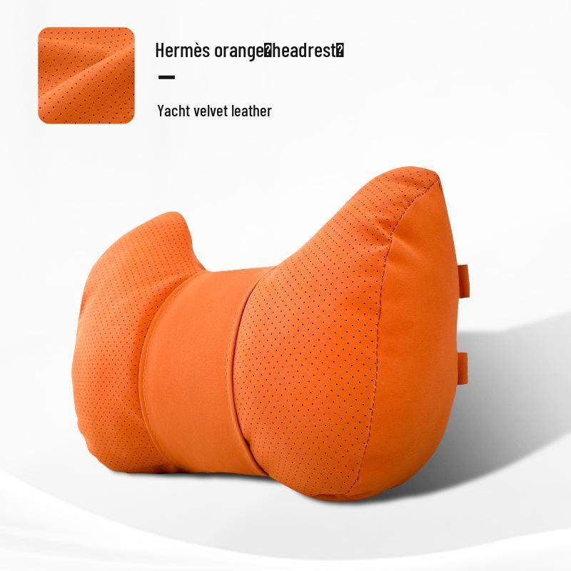 Car Headrest & Lumbar Support Pillow Set - 5-Piece Neck & Back Cushion for New Vehicles