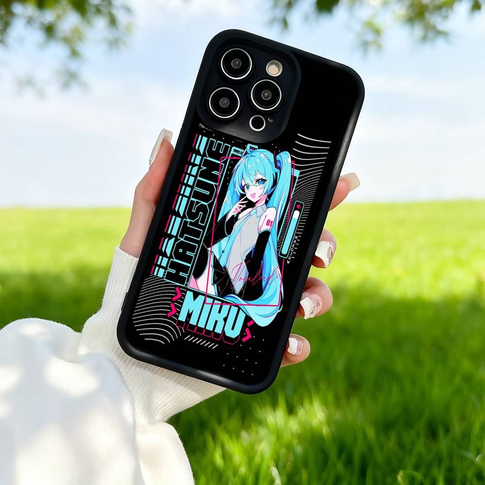H-Hatsune M-Miku Аниме Силиконовый Мягкий Чехол Для Телефона Для IPhone 17 Pro Max 16 Pro 15 14 13 12 11 17 Air 16E Plus Мягкий Чехол