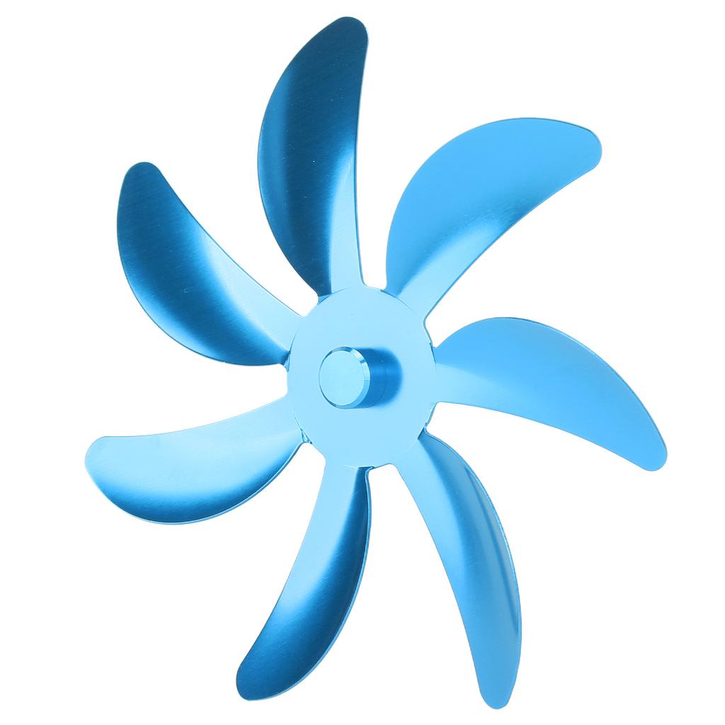 Вентилятор для печи Лопасть из алюминиевого сплава 7 лопастей Простая установка Универсальная замена лопасти вентилятора для камина