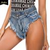 Fall Sexy Jean Shorts Hot Pants High Waist Sexy Holes