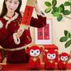 Soft Zodiac Sheep Doll Red Plush Lamb Toy Festive Stuffed Animal 2027 Ram Mascot Corporate Event