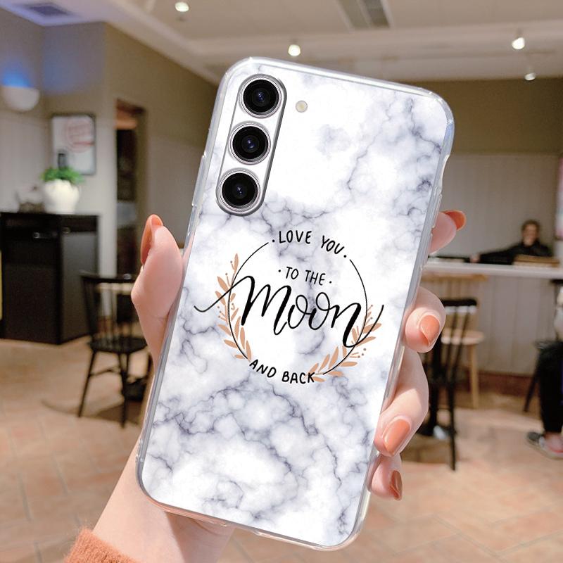 Для Samsung Galaxy S24 Чехол S24 Plus S 24 Ultra Чехол для телефона Мраморный Прозрачный Coque Мягкий ТПУ Fundas Для Samsung S25 FE S25+ Чехол
