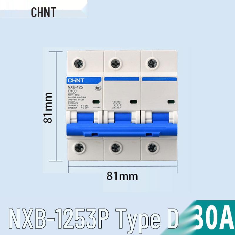 Автоматический выключатель Chint NXB: 1P, 2P, 3P, 4P Бытовой тип D Трехфазный разъединитель 380 В.