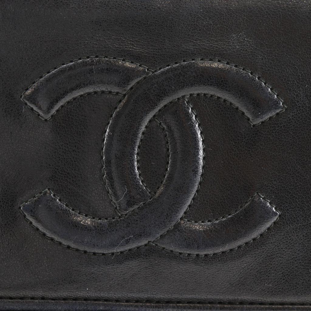CHANEL Matelasse ChainShoulder Shoulder Bag vintage Tassel black lambskin Women Used