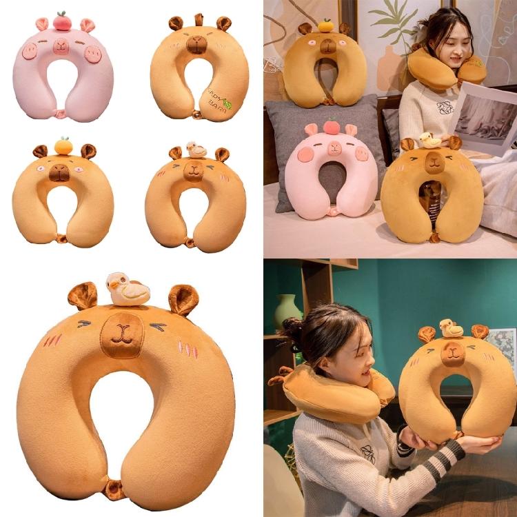 Children Neck Pillow Cartoon Animal Memory Foam Travel Pillow KIds Neck Support for Travel Pillow