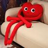 Creative Long Arms Love Heart Shape Pillow Cute Stuffed Red Black White Heart Pillow Soft Plush Toys Lover Friends Festival Gift