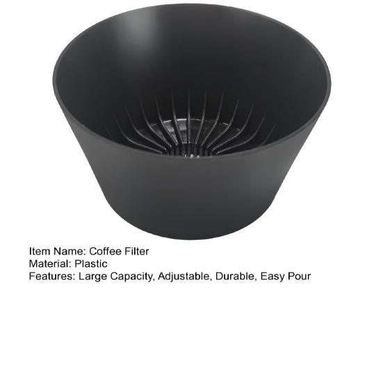 Чашка с фильтром для кофе, большая емкость 600-1000 мл, многоразовая ручная капельница для кофе для дома, кафе, путешествий, универсальная чашка для заваривания кофе