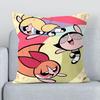 Наволочка для подушки P-Powerpuffs Girls Подушка-обнимашка Короткая плюшевая наволочка Двусторонняя печать Наволочки для подушек Диван
