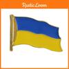 Exquisite Handmade Ukraine Uk Metal Flag Brooch For All Occasions