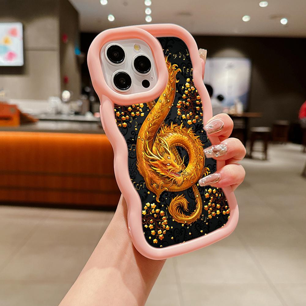 Чехлы для телефонов Ae77 Dragon Design Art защитные для Samsung S24 Plus S23 Ultra A14 A55 A05s A06 Honor X9b Motorola OnePlus Big Wave TPU задняя крышка