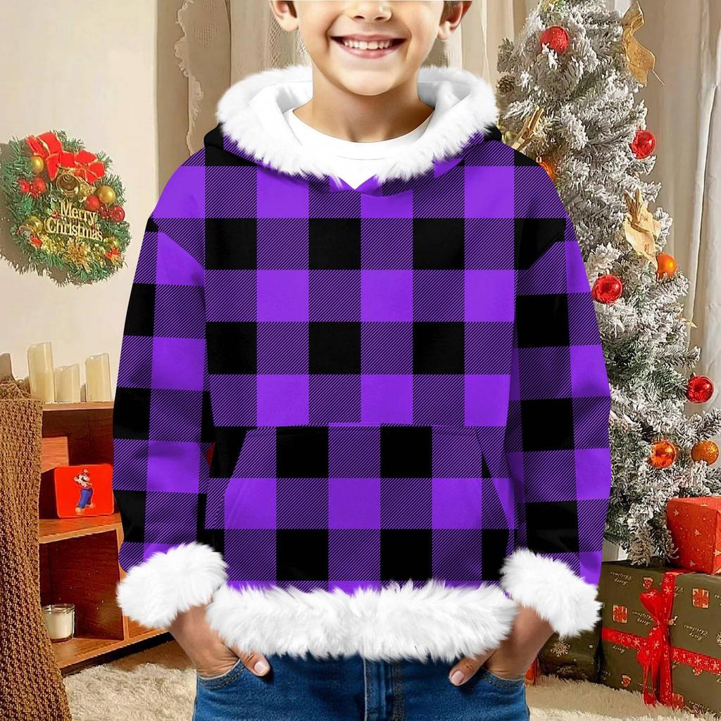 Children's Sweatshirt Girls Boys Long Sleeve Lightweight Casual Hoodie Loose Comfortable Sweatshirt