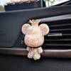 Car Air Freshener Bear Auto Rearview Mirror Pendant Cute Bear Air Vent Perfume Parfum Flavoring for Auto Interior Accessories