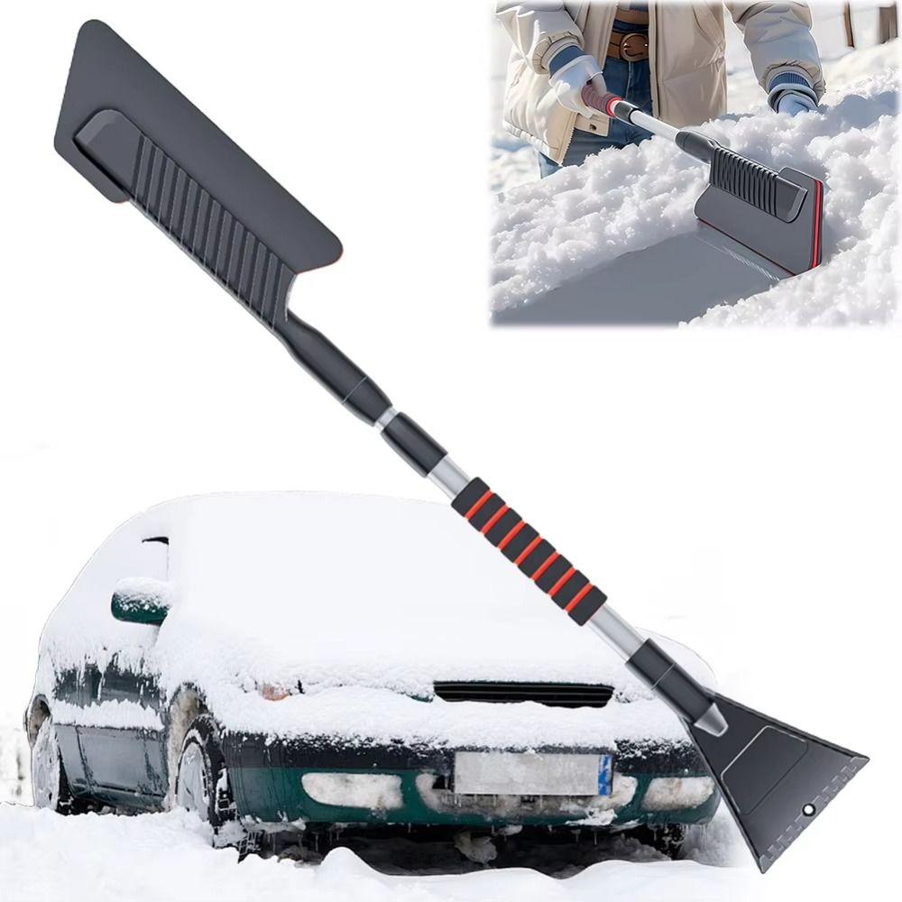 3 in 1 Extendable Ice Scraper Portable Snow Removal Brush  for Front Windshield