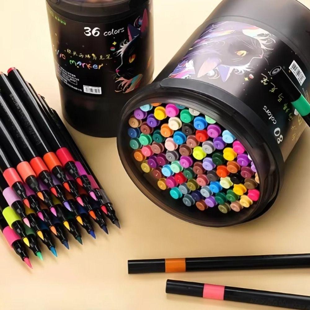 Нетоксичный акриловый маркер Мягкий наконечник Мягкий наконечник Маркер Простой акварельный маркер Студенческое искусство