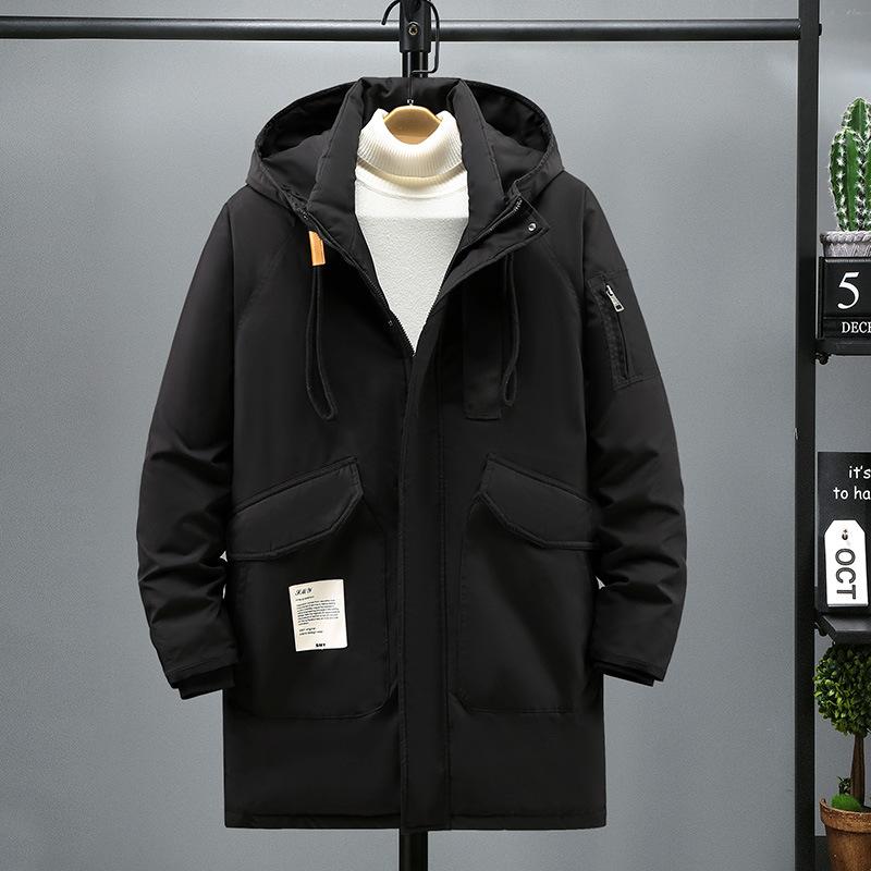 Winter Parka Men's Medium-length Plus Velvet Thickening Fat Loose Cotton Coat Fat Man Plus Size Jacket 4XL-10XL