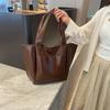 Large-capacity Simple Women's Bags, New Trendy Fashion Handbags, Simple Retro Atmospheric Women's Shoulder Bags