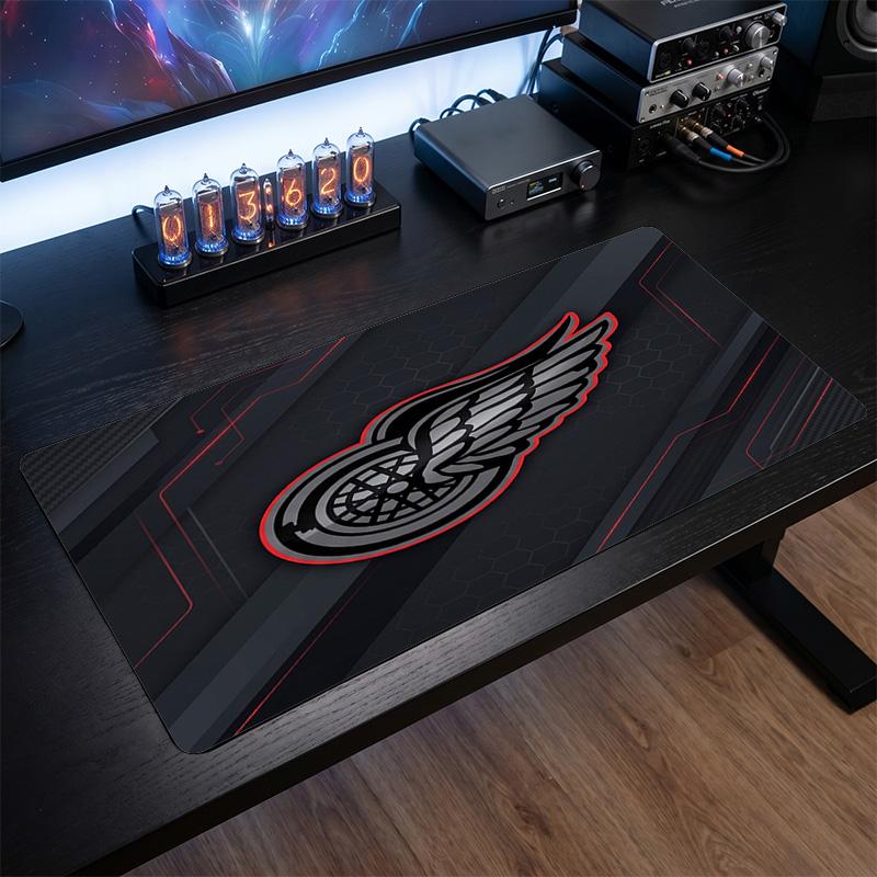 Коврик для мыши с узором Detroit Red Wings Анти?Нескользящий резиновый коврик для стола для игр, работы, украшение рабочего стола