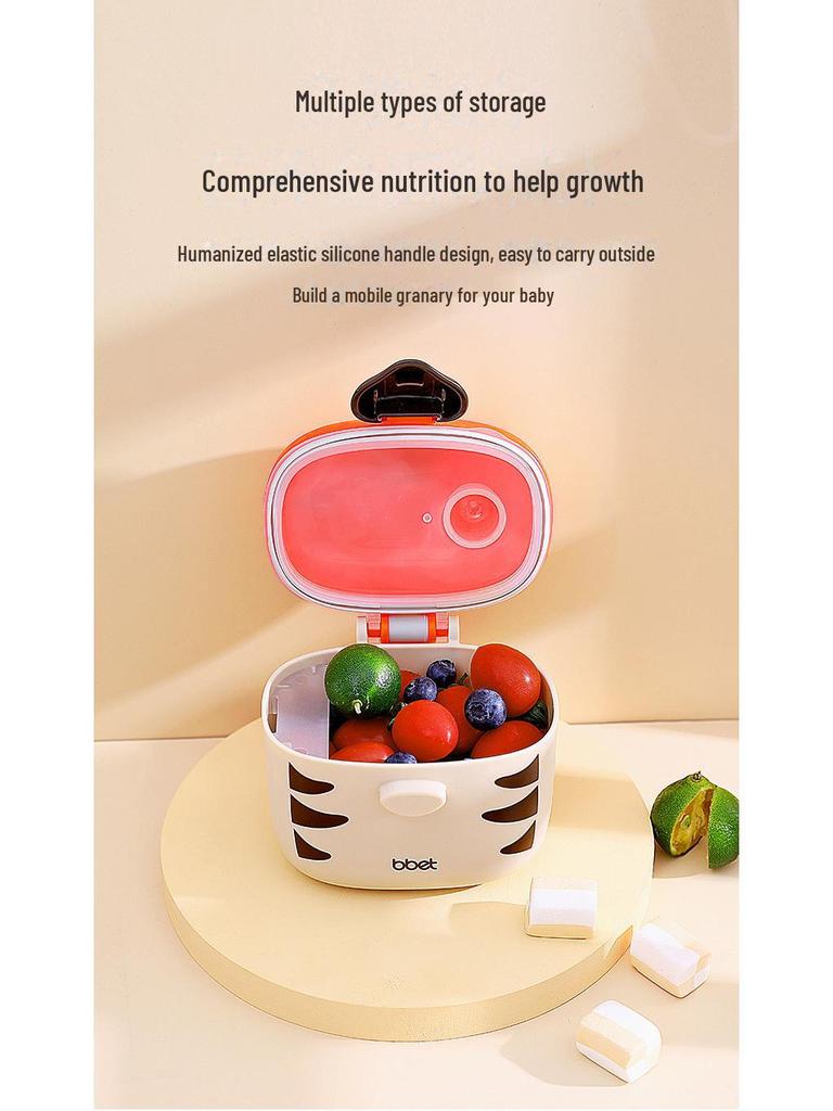 Портативный контейнер большой вместимости для хранения детского молока и рисовой муки — влагонепроницаемый и герметичный для путешествий