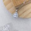 Серебряный кулон-капля с муассанитом S925 для женщин - Универсальное и высококачественное ювелирное изделие