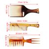 Набор из 3 расчесок для волос, профессиональный портативный домашний парикмахерский инструмент для укладки волос с широкими зубцами